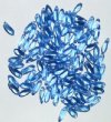 100 3x11mm Transparent Light Sapphire Dagger Beads
